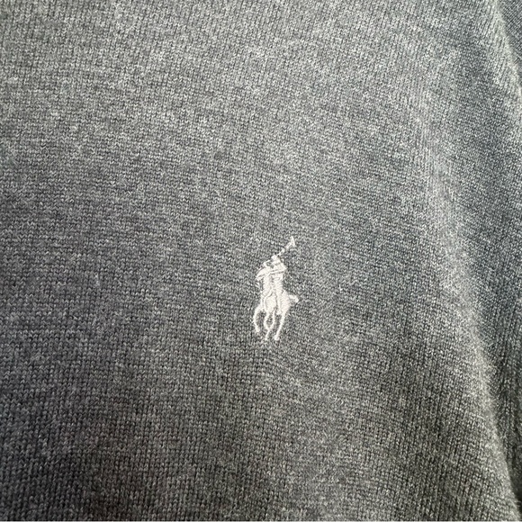 POLO RALPH LAUREN Washable Wool Crewneck Sweater Jumper Logo Top Minimalist M - Picture 6 of 15